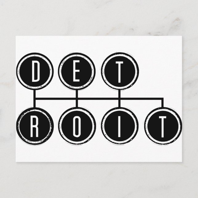 Carte Postale Shift de Détroit (Devant)
