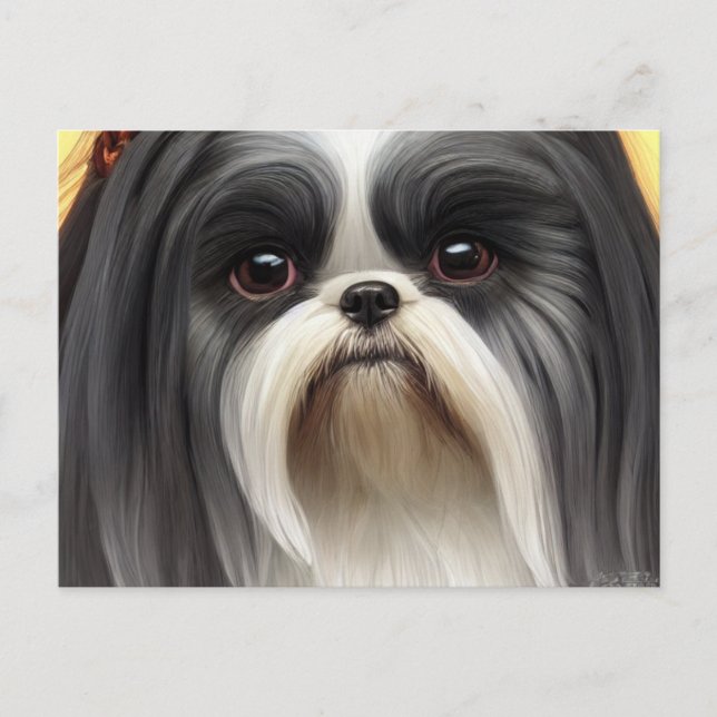 Carte postale Shih Tzu Salutations (Devant)