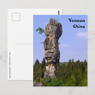 Carte Postale Shilin pinnacles Forêt de pierre - Yunnan, Chine, 