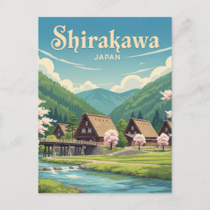 Carte Postale Shirakawa Gifu Japon Voyage