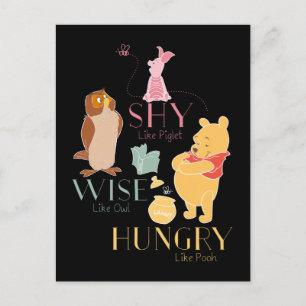 Carte Postale Shiré Comme Un Piglet, Sage Comme Un Chouette, Aff