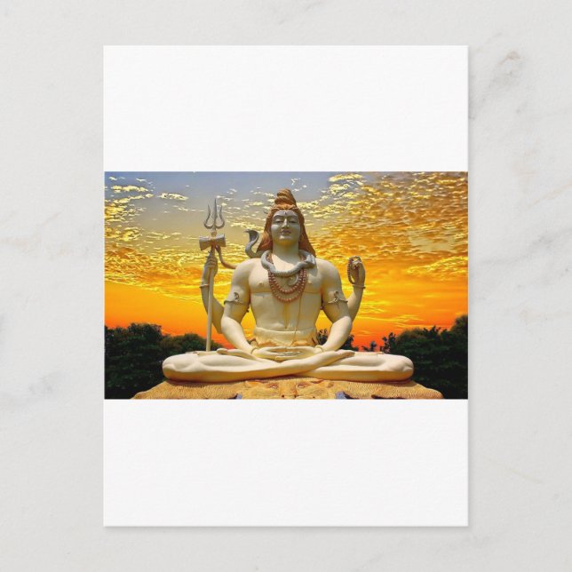 CARTE POSTALE SHIVA HINDU DIEU (Devant)