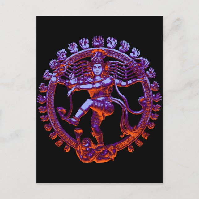 Carte Postale Shiva Nataraja danse (Devant)