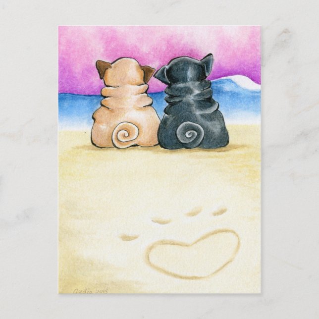 Carte Postale Shore Theyre Love Carlins (Devant)