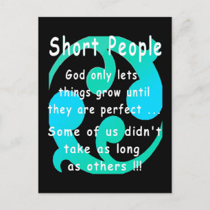 Carte Postale Short People Drôle Revenge Design.