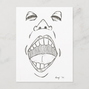 Carte postale "Shout"