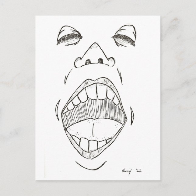 Carte postale "Shout" (Devant)
