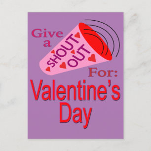Carte Postale Shout Out pour la Saint-Valentin