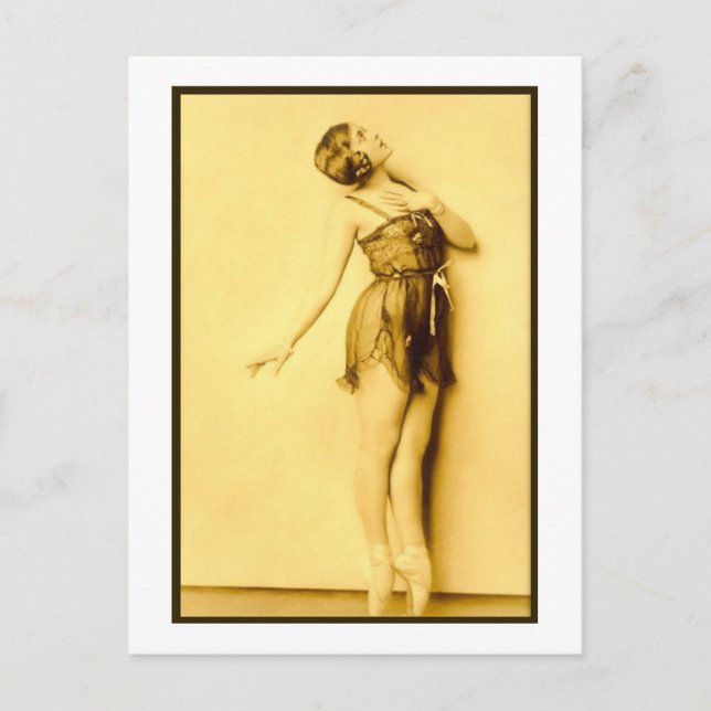 Carte Postale Show Girl Risque French Dancer (Devant)
