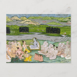 Carte Postale Shri Sukdevji prêchant à un concours de Sadhus,