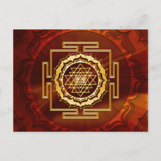 Carte Postale Shri Yantra - Conducteur cosmique d'énergie