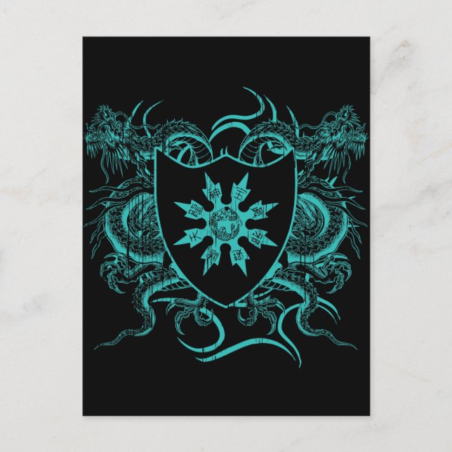 Carte Postale Shuriken Dragons (Devant)