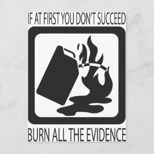 Carte Postale Si au début vous ne réussissez pas