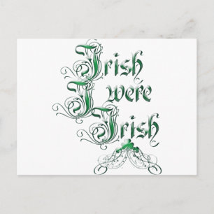 Carte Postale Si j'étais Irlandais