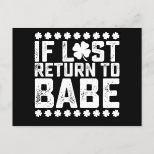 Carte Postale Si Perdu Retour À Babe Je Suis Bébé Couple Corresp