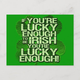 Carte Postale Si vous avez de la chance d'être irlandais