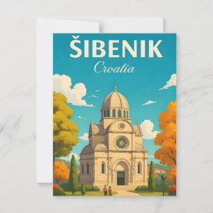 Carte Postale Šibenik Croatie Voyage Ancien- St. Jacques