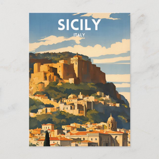 Carte Postale Sicile Italie (Devant)