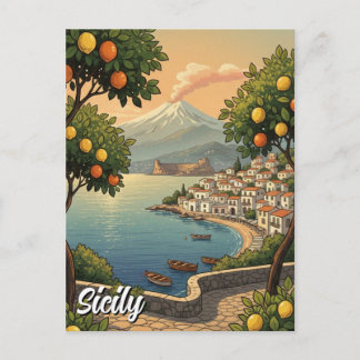 Carte Postale Sicily Italy
