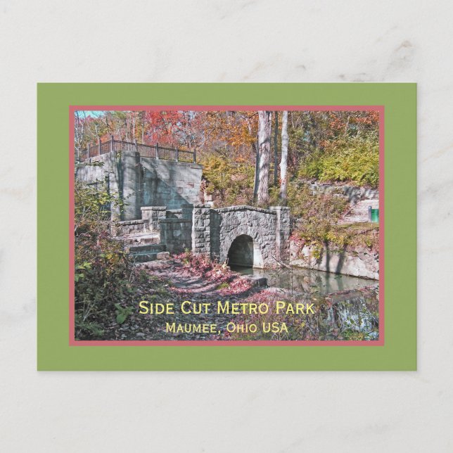 CARTE POSTALE "SIDECUT METROPARK/MAUMEE, OHIO USA" (Devant)