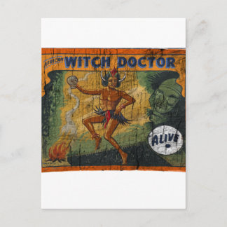 Carte Postale Sideshow Banner Witch Doctor