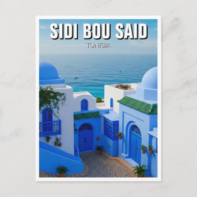 Carte Postale Sidi Bou Dit Que Tunisie Voyage (Devant)