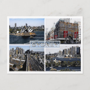 Carte Postale Sidney - Australie - Mosaïque -