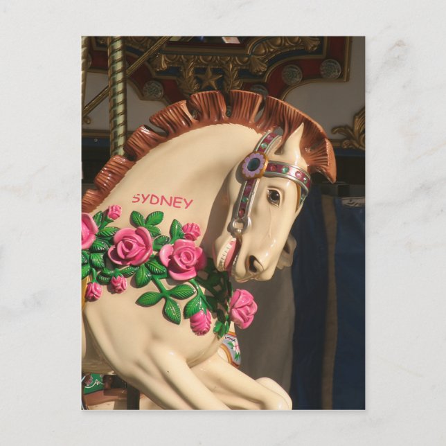 Carte Postale Sidney le cheval de carrousel (Devant)