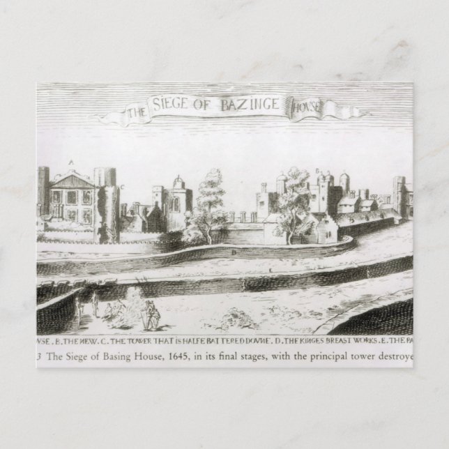 Carte Postale Siège de Basing House, 1645 (Devant)