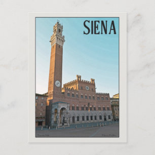Carte Postale Siena Palazzo Pubblico Matin