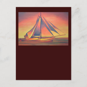 Carte Postale Sienna vole au coucher du soleil