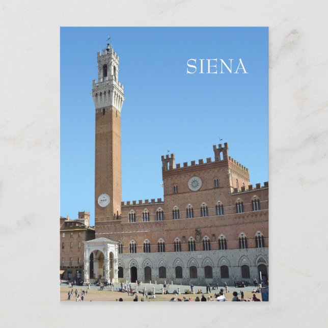 Carte Postale Sienne, Italie (Devant)