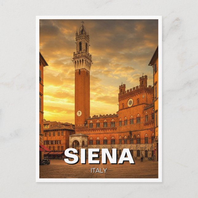Carte Postale Sienne Italie Voyage (Devant)