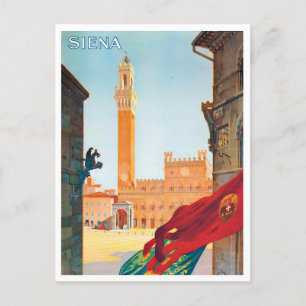 Carte Postale Sienne Italie voyage millésime