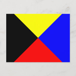 Carte Postale Signal alphabétique alphabétique Z