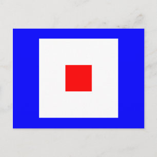 Carte Postale Signal alphabétique W