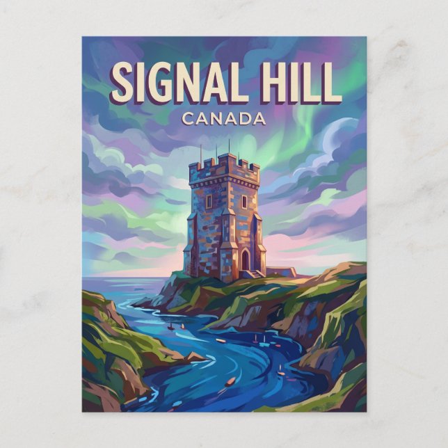 Carte Postale Signal Hill Canada -> Colline du Signal Canada (Devant)