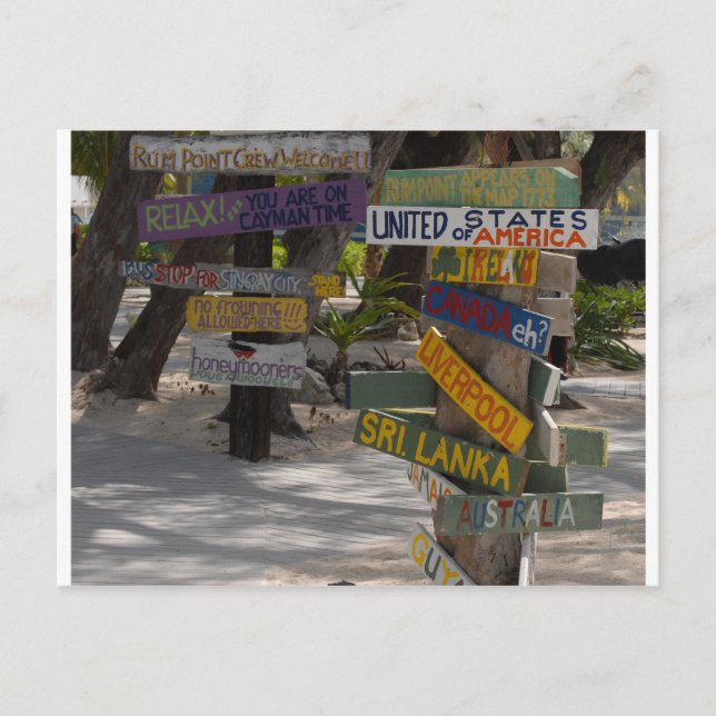 Carte Postale Signal Point Rum Grand Cayman (Devant)