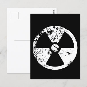 Carte Postale Signal radioactif nucléaire