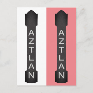 Carte Postale signalisation du théâtre aztlan