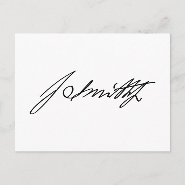 Carte Postale Signature autographique du prophète Mormon Joseph  (Devant)