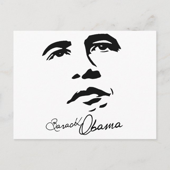 Carte Postale Signature de Barack Obama (Devant)