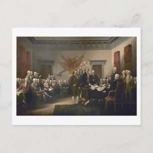 Carte Postale Signature de la Déclaration d'indépendance, 4 juil