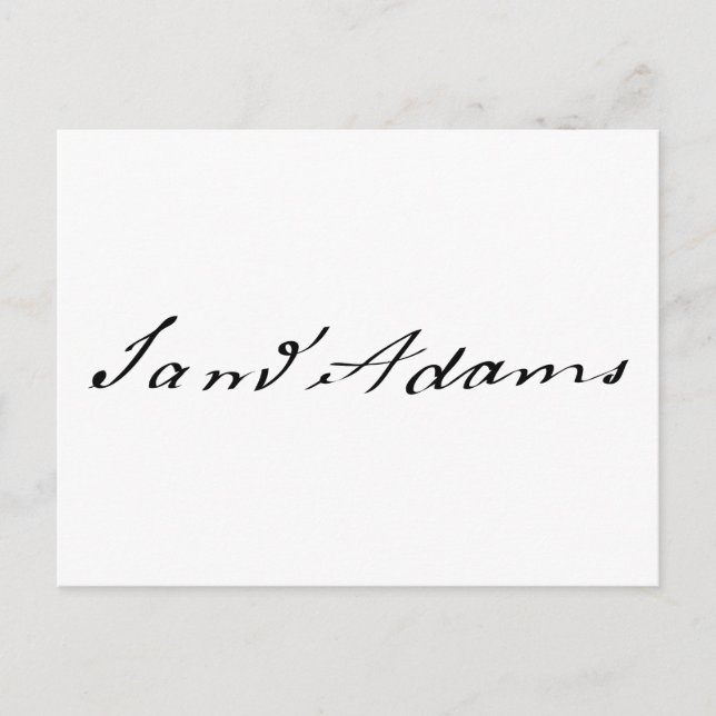 Carte Postale Signature Sam Adams (Devant)