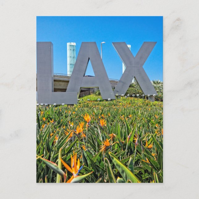 CARTE POSTALE SIGNE AÉRIENNE LAX (Devant)