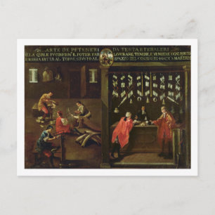 Carte Postale Signe de la guilde des fabricants de peigne véniti