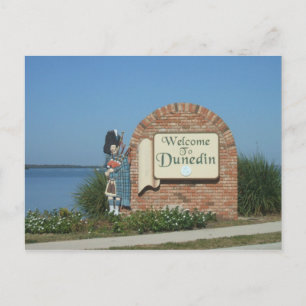 Carte Postale Signe de ville de Dunedin la Floride