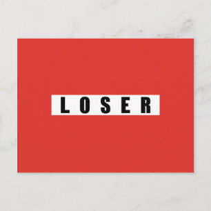 CARTE POSTALE SIGNE D'INTERDICTION LOSER