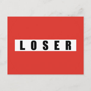 CARTE POSTALE SIGNE D'INTERDICTION LOSER