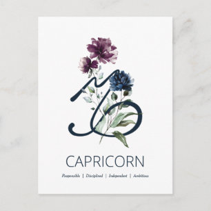 Carte Postale Signe du zodiaque Capricorne